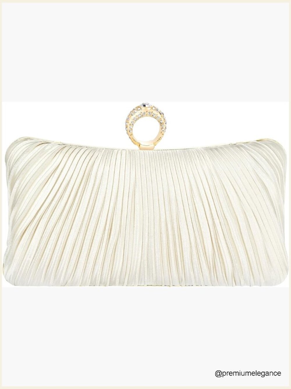 Silk Evening Clutch with Chain Strap Convertible Crossbody Bag